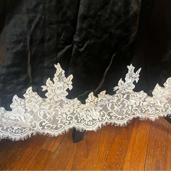 3.1 Phillip Lim Black Midi Dress with White Lace Detail - Picture 10 of 12